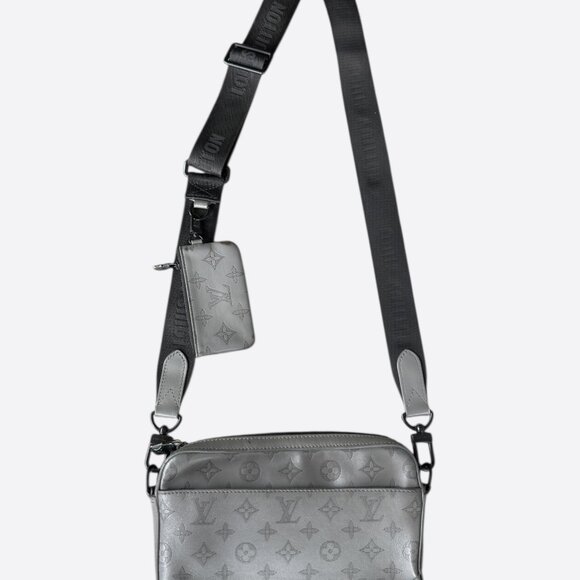 Louis Vuitton Grey Shadow Monogram Duo Messenger - Picture 1 of 5